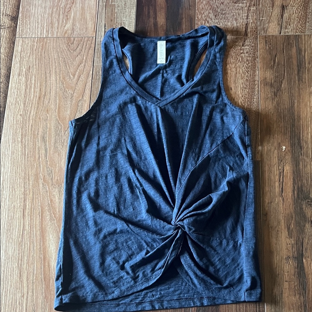 Altar'd State Navy Twist Front Tank Top